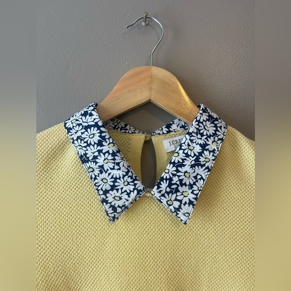 J.Crew  Short-Sleeve Woven Collar Sweater - Picture 4 of 6